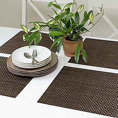 Studio 3B&trade; Bistro Woven Vinyl Square Placemats in Coffee (Set of 4). View a larger version of this product image.