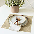 Alternate image 1 for Studio 3B&trade; Bistro Woven Vinyl Square Placemats in Beige (Set of 4)