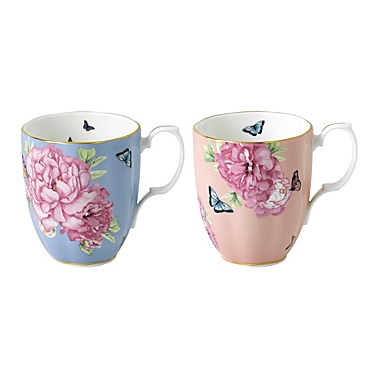 Miranda Kerr for Royal Albert 2-Piece Friendship Hope &amp; Tranqulity Mug Set. View a larger version of this product image.