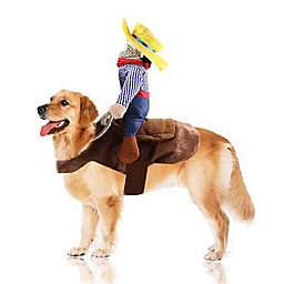 Pet Life® Yeepaw Cowboy Pet Holiday Small Dog Costume in Brown
