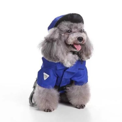 Pet Life&reg; Pawlice Pawtrol Police Uniform Costume in Blue