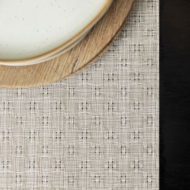 Studio 3B&trade; Humberstone Woven Vinyl Placemats in Silver (Set of 4). View a larger version of this product image.