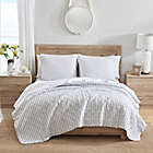 Alternate image 1 for Stone Cottage Willow Way Ticking Stripe Twin Quilt Set in Grey