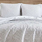 Alternate image 3 for Stone Cottage Willow Way Ticking Stripe Twin Quilt Set in Grey