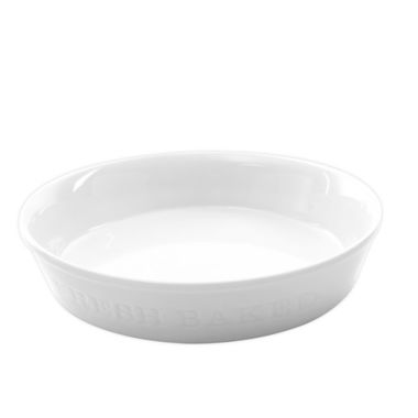 Our Table&trade; Simply White Words Pie Plate. View a larger version of this product image.