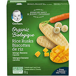 Gerber® 50-Gram 24-Pack Mango Banana Carrot Organic Rice Rusks