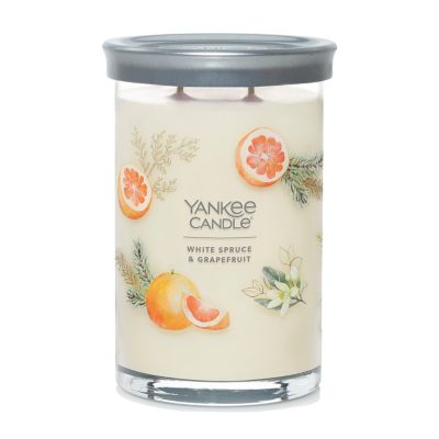 Yankee Candle&reg; White Spruce &amp; Grapefruit Signature Collection 20 oz. Tumbler Candle