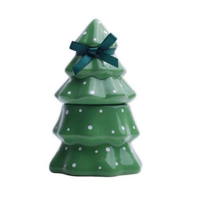 H for Happy&trade; Everygreen Pine 9 oz. Ceramic Tree Candle