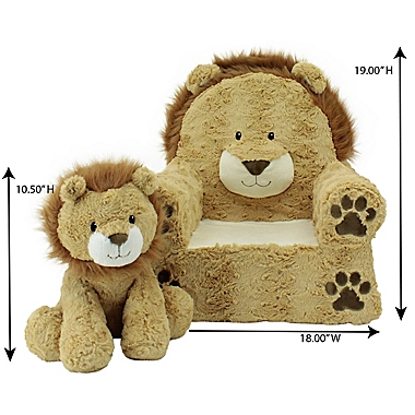 Soft Landing&trade; Darling Duos Lion Plush and Chair Set. View a larger version of this product image.