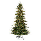 Alternate image 0 for Puleo International 7.5-Foot Slim Fir Pre-Lit Artificial Christmas Tree in Green