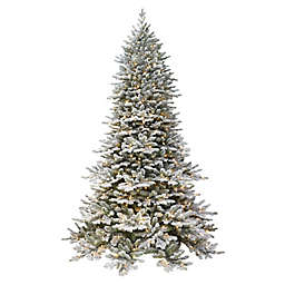 Puleo International Royal Majestic 7.5-Foot Douglas Fir Downswept Flocked Christmas Tree