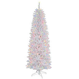 Puleo International® Fraser Fir Pre-Lit Artificial Christmas Tree in White