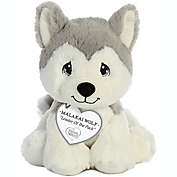 Aurora World&reg; Precious Moments Malakai Wolf Plush Toy in Grey/White