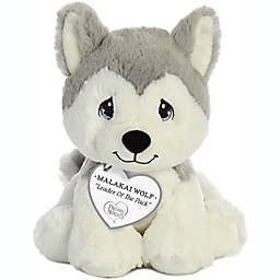 Aurora World® Precious Moments Malakai Wolf Plush Toy in Grey/White