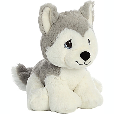 Aurora World&reg; Precious Moments Malakai Wolf Plush Toy in Grey/White. View a larger version of this product image.