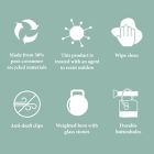 Alternate image 1 for Haven&trade; 70-Inch x 72-Inch Recycled PEVA Shower Curtain Liner in Frost