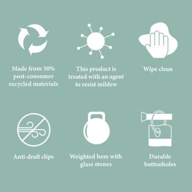 Haven&trade; 70-Inch x 72-Inch Recycled PEVA Shower Curtain Liner in Frost. View a larger version of this product image.