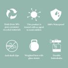 Alternate image 1 for Haven&trade; Recycled Cotton 70-Inch x 72-Inch Shower Liner in White