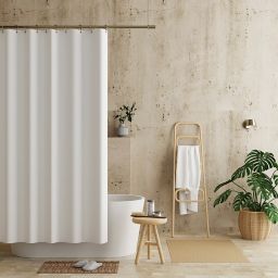 Haven™ Recycled Cotton Waterproof Shower Curtain Liner