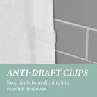 Alternate image 5 for Haven&trade; 54-Inch x 78-Inch Recycled Cotton Waterproof Shower Curtain Liner in White