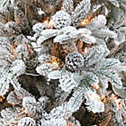 Alternate image 2 for Puleo International 7.5-Foot Vermont Pine Flocked Pre-Lit Christmas Tree with Clear Lights