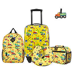 Traveler's Club® Luggage Construction Kid's 5-Piece Travel Luggage Set