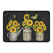 Laural Home&reg; Midnight Sunflower 20-Inch x 30-Inch Kitchen Mat