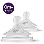 Alternate image 1 for Philips Avent 2-Pack +0M Nipple Flow 2 Natural Response Nipples