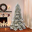 Alternate image 1 for Puleo International Royal Majestic 7.5-Foot Douglas Fir Downswept Flocked Christmas Tree