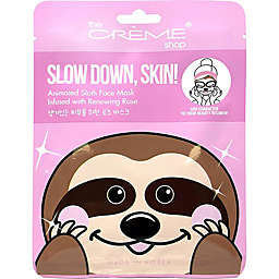 The Crème® Shop 0.88 oz. Animated Sloth Face Mask in Renewing Rose