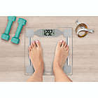 Alternate image 2 for Thinner&reg; by Conair&trade; Digital Precision Glass Bathroom Scale in Silver