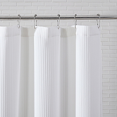 UGG&reg; Devon 72-Inch x 72-Inch Shower Curtain in White. View a larger version of this product image.