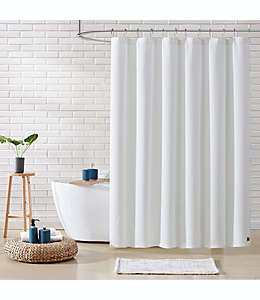 Cortina de baño de poliéster UGG® Devon de 1.82 x 1.82 m color blanco