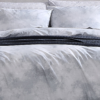 City Scene&reg; Koto Clouds Duvet Cover Set in Grey. View a larger version of this product image.