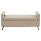Alternate image 7 for Madison Park&trade; Crawford Upholstered Storage Bench in Tan