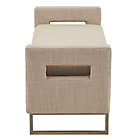 Alternate image 8 for Madison Park&trade; Crawford Upholstered Storage Bench in Tan