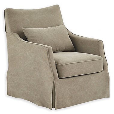 Martha Stewart&trade; London Swivel Chair in Tan. View a larger version of this product image.