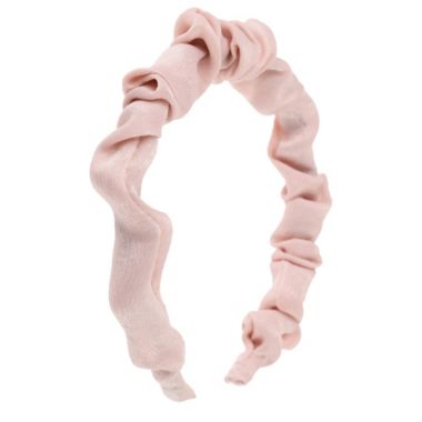 Capelli&reg; New York Ruffle Satin Headband in Pink. View a larger version of this product image.