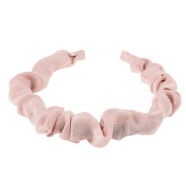 Capelli&reg; New York Ruffle Satin Headband in Pink. View a larger version of this product image.