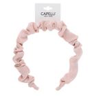 Alternate image 0 for Capelli&reg; New York Ruffle Satin Headband in Pink