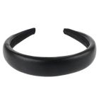 Alternate image 2 for Capelli&reg; New York Puff Leather Headband in Black