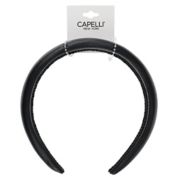 Capelli&reg; New York Puff Leather Headband in Black