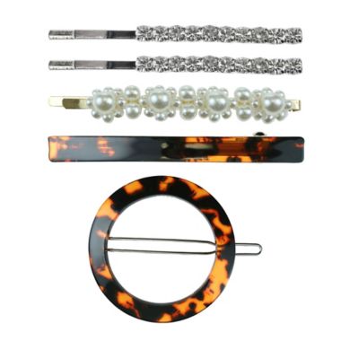 Capelli&reg; 5-Piece Mixed Barrette &amp; Bobby Set. View a larger version of this product image.