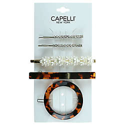 Capelli® 5-Piece Mixed Barrette & Bobby Set