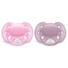 Alternate image 0 for Philips Avent 6-18M Ultra Soft Pacifiers in Pink (2-Pack)