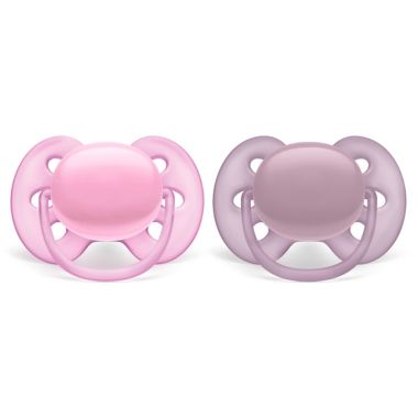 Philips Avent 6-18M Ultra Soft Pacifiers in Pink (2-Pack). View a larger version of this product image.