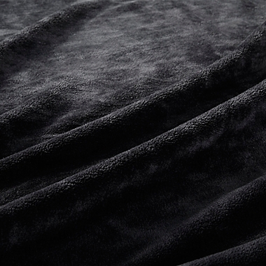 UGG&reg; Big Sur Oversized Blanket in Off Black. View a larger version of this product image.