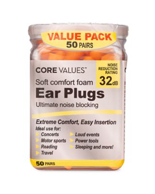 Harmon&reg; Core Values&trade; 50-Pair Comfort Foam Earplugs