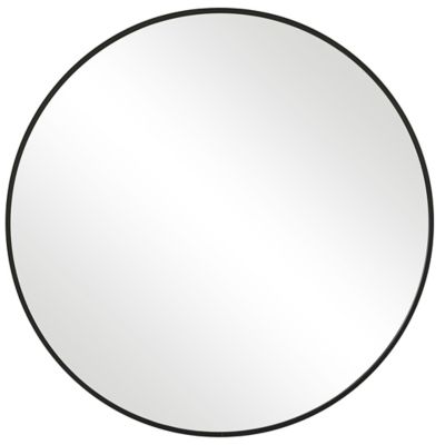 Living Room Black Bedroom 24” Round Mirror for Bathroom Classical Brushed Metal Frame Mirror for Bathroom Large Vanity Mirror Living Room Black Bedroom 24” Round Mirror for Bathroom Classical Brushed Metal Frame Mirror for Bathroom Large Vanity Mirror