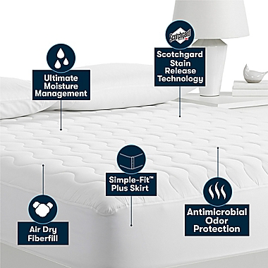 Serta&reg; Basic Comfort Air Dry Mattress Pad. View a larger version of this product image.